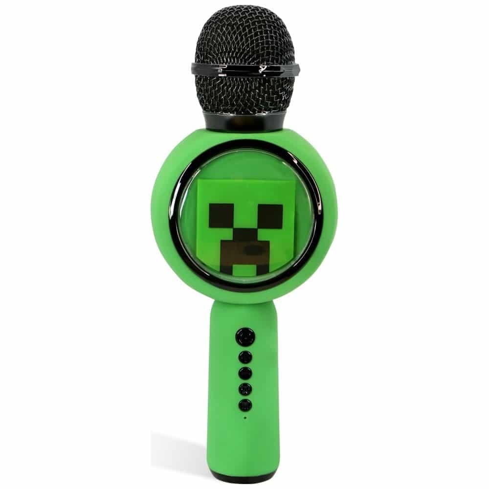 Μικρόφωνο καραόκε LED με ασύρματο ηχείο OTL Minecraft Creeper