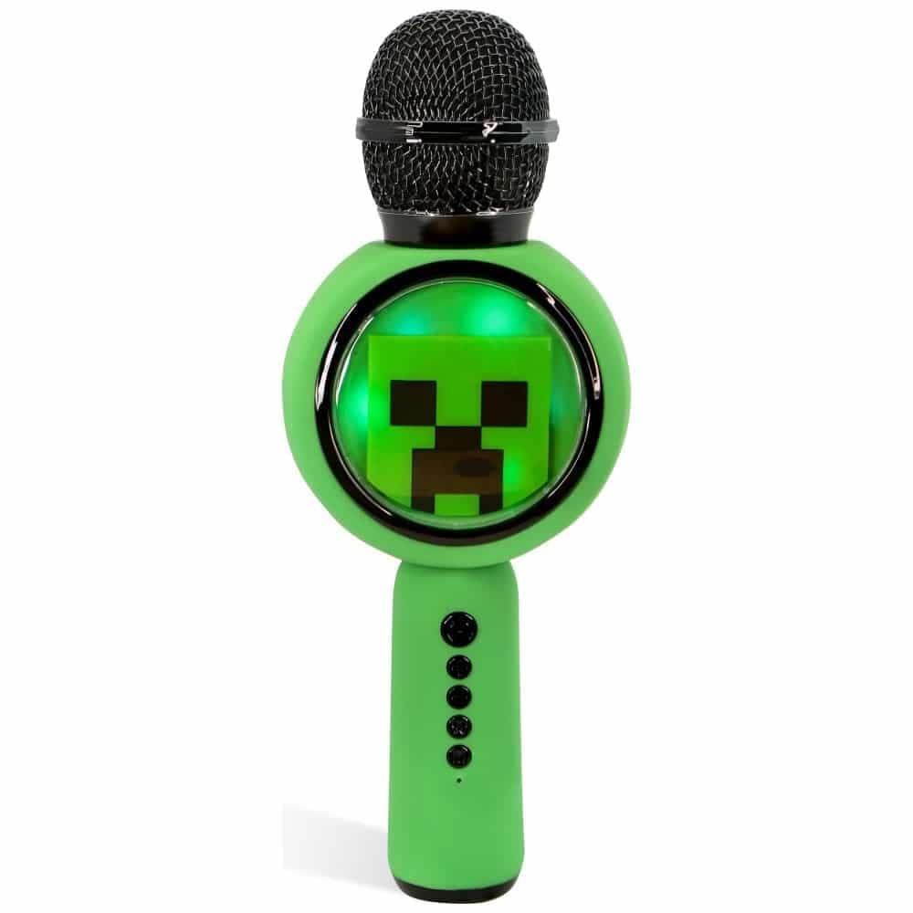 Μικρόφωνο καραόκε LED με ασύρματο ηχείο OTL Minecraft Creeper 2