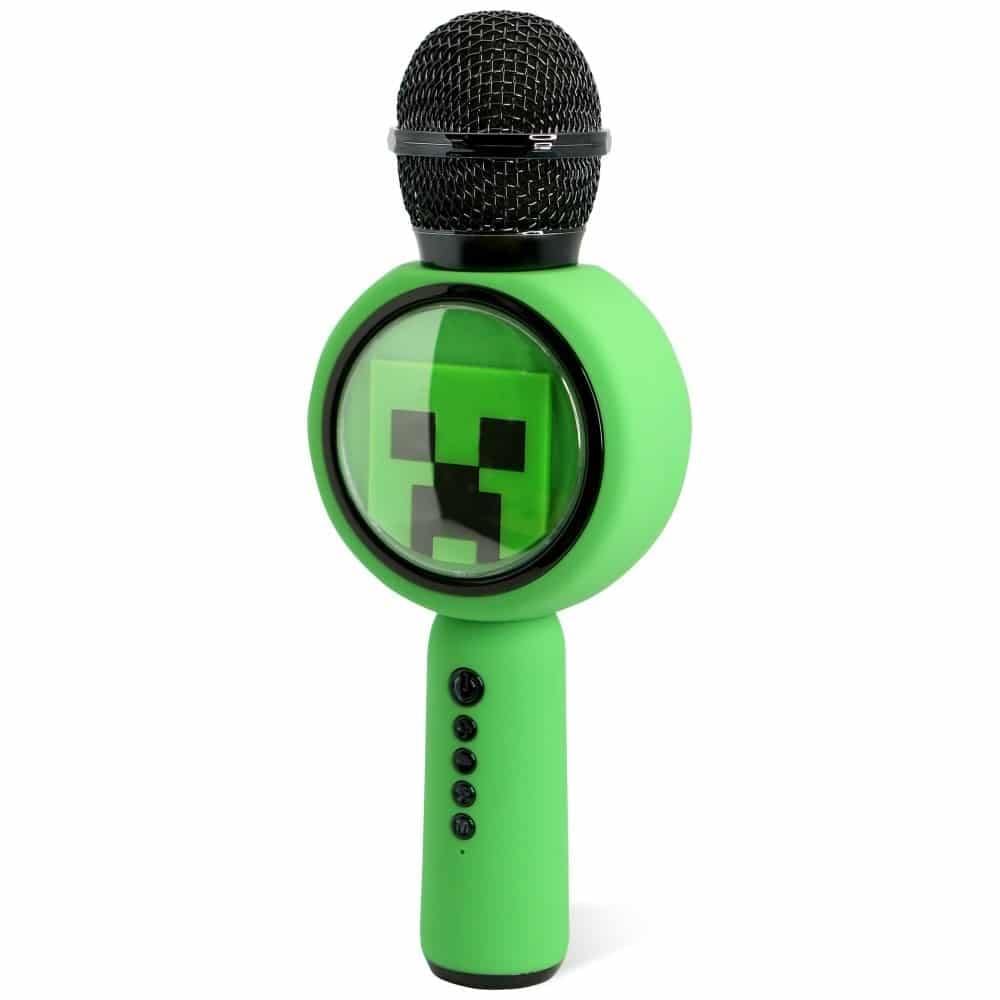 Μικρόφωνο καραόκε LED με ασύρματο ηχείο OTL Minecraft Creeper 3
