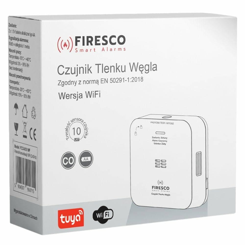 Ανιχνευτής μονοξειδίου του άνθρακα Firesco FCO-850 WF Wi-Fi Tuya Smart Life 5