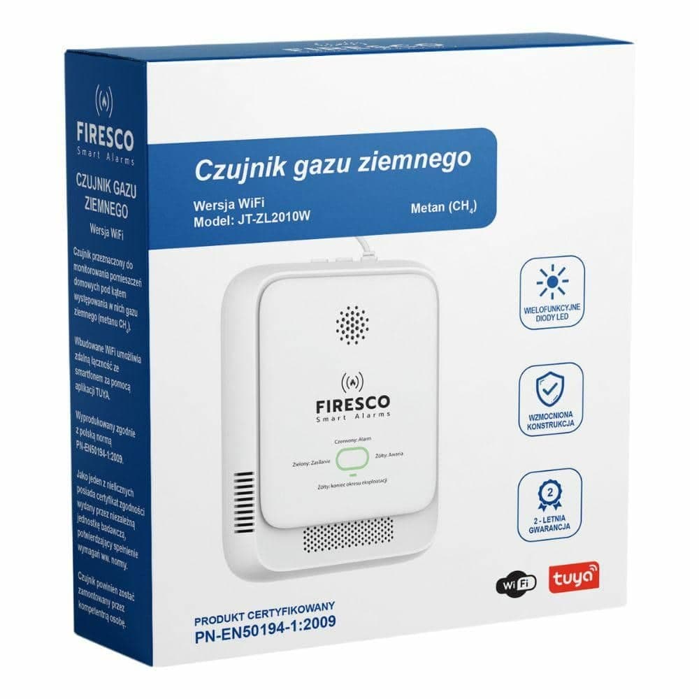 Αισθητήρας φυσικού αερίου (μεθάνιο) Firesco JT-ZL2010W Wi-Fi Tuya Smart Life 5