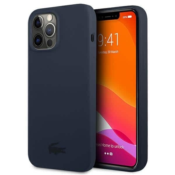 Lacoste LCHCP13XSV Σκληρή θήκη σιλικόνης για iPhone 13 Pro Max 6,7" σε μπλε σκούρο χρώμα