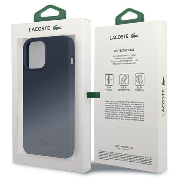 Lacoste LCHCP13XSV Σκληρή θήκη σιλικόνης για iPhone 13 Pro Max 6,7" σε μπλε σκούρο χρώμα 8