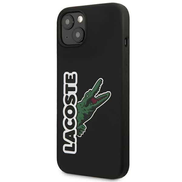 Lacoste LCHC13SSHK iPhone 13 mini 5,4" μαύρη σκληρή θήκη με κεφαλή σιλικόνης σε σχήμα κροκόδειλου 2