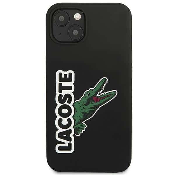 Lacoste LCHC13SSHK iPhone 13 mini 5,4" μαύρη σκληρή θήκη με κεφαλή σιλικόνης σε σχήμα κροκόδειλου 3