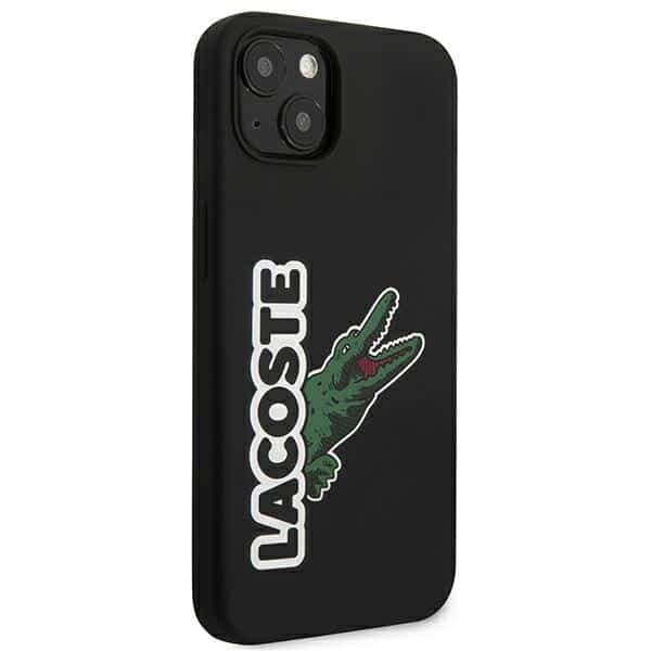 Lacoste LCHC13SSHK iPhone 13 mini 5,4" μαύρη σκληρή θήκη με κεφαλή σιλικόνης σε σχήμα κροκόδειλου 4
