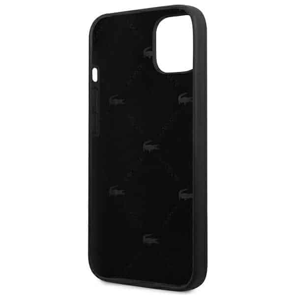 Lacoste LCHC13SSHK iPhone 13 mini 5,4" μαύρη σκληρή θήκη με κεφαλή σιλικόνης σε σχήμα κροκόδειλου 7