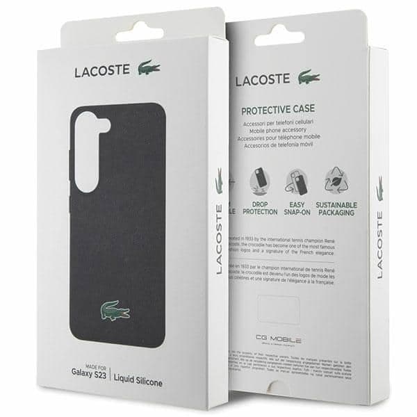Lacoste Σιλικόνη Croc Logo - θήκη για Samsung Galaxy S23 - Μαύρο 8