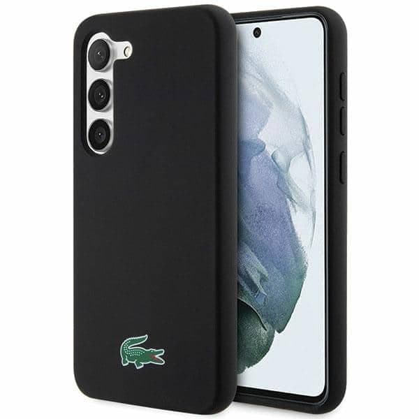 Σκληρή θήκη Lacoste LCHCS23MSLOK S23+ S916 μαύρη με σιλικόνη