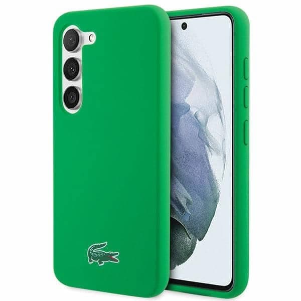 Σκληρή θήκη Lacoste LCHCS23SSLON S23 S911 σε πράσινο χρώμα με σιλικόνη