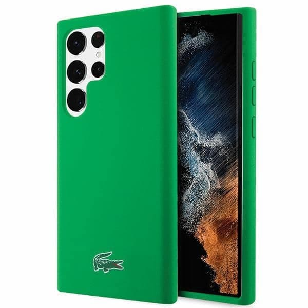 Lacoste Silicone Croc Logo - θήκη για Samsung Galaxy S23 Ultra - Πράσινο