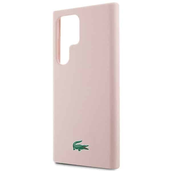 Lacoste Σιλικόνη Κροκοδείλου Λογότυπο - θήκη για Samsung Galaxy S23 Ultra - Ροζ 6
