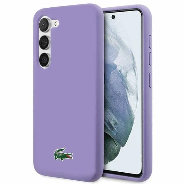Σκληρή θήκη Lacoste LCHCS23SSLOU S23 S911 μωβ/λεβάντα με σιλικόνη