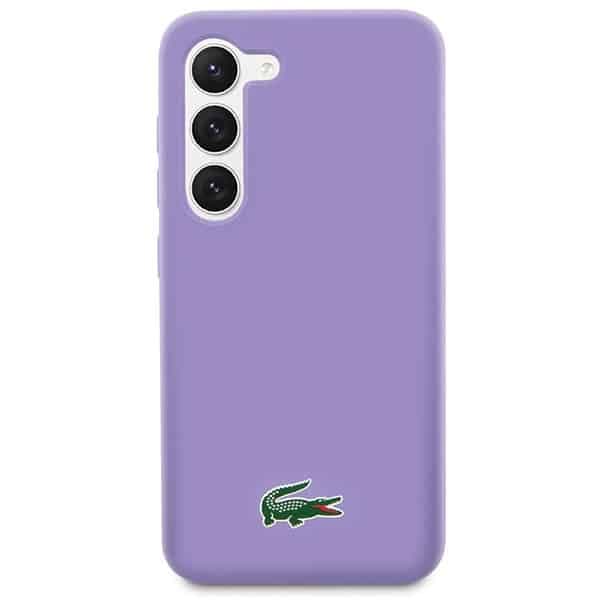 Σκληρή θήκη Lacoste LCHCS23SSLOU S23 S911 μωβ/λεβάντα με σιλικόνη 3