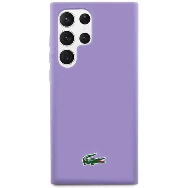 Lacoste Σιλικόνη Κροκόδειλος Λογότυπο - θήκη για Samsung Galaxy S23 Ultra - Μωβ 3
