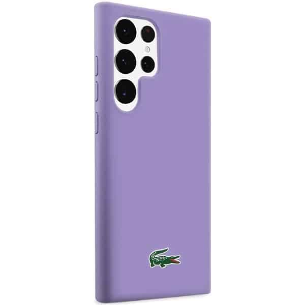 Lacoste Σιλικόνη Κροκόδειλος Λογότυπο - θήκη για Samsung Galaxy S23 Ultra - Μωβ 4