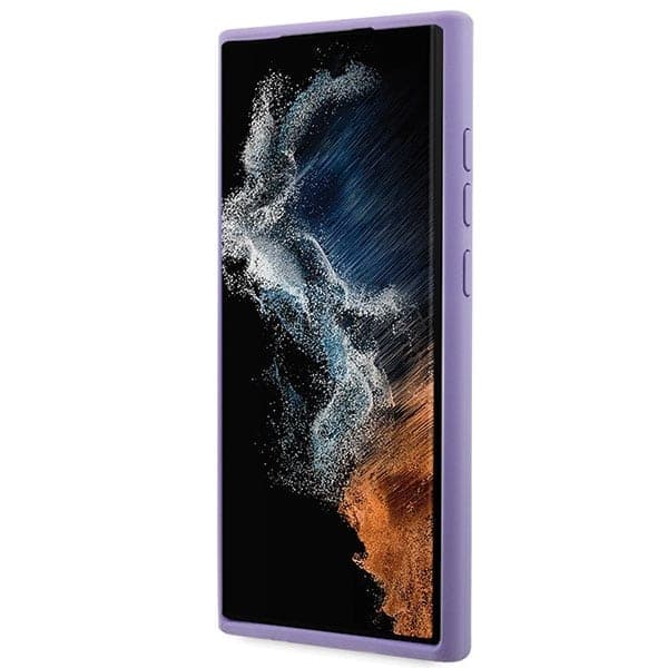 Lacoste Σιλικόνη Κροκόδειλος Λογότυπο - θήκη για Samsung Galaxy S23 Ultra - Μωβ 5