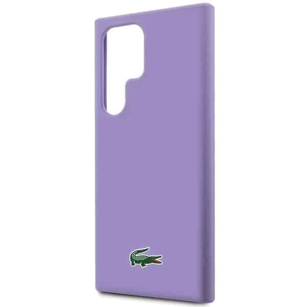 Lacoste Σιλικόνη Κροκόδειλος Λογότυπο - θήκη για Samsung Galaxy S23 Ultra - Μωβ 6