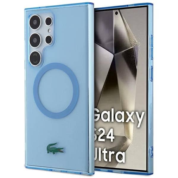 Lacoste Transparent MagSafe - θήκη για Samsung Galaxy S24 Ultra - Μπλε