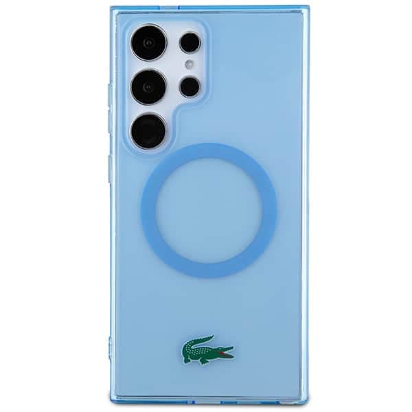Lacoste Transparent MagSafe - θήκη για Samsung Galaxy S24 Ultra - Μπλε 3