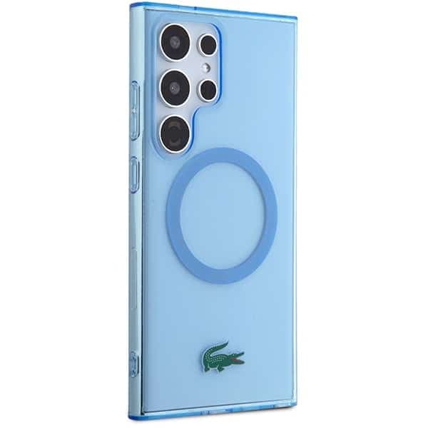 Lacoste Transparent MagSafe - θήκη για Samsung Galaxy S24 Ultra - Μπλε 4