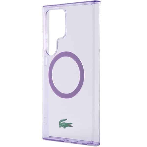 Lacoste Transparent MagSafe - θήκη για Samsung Galaxy S24 Ultra - Μωβ 6