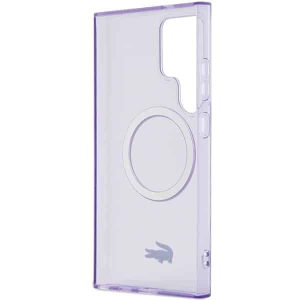 Lacoste Transparent MagSafe - θήκη για Samsung Galaxy S24 Ultra - Μωβ 7