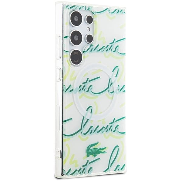 Lacoste Logo Script MagSafe - θήκη για Samsung Galaxy S24 Ultra - Λευκό 4
