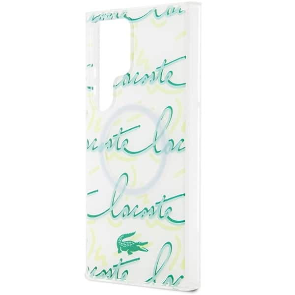 Lacoste Logo Script MagSafe - θήκη για Samsung Galaxy S24 Ultra - Λευκό 6