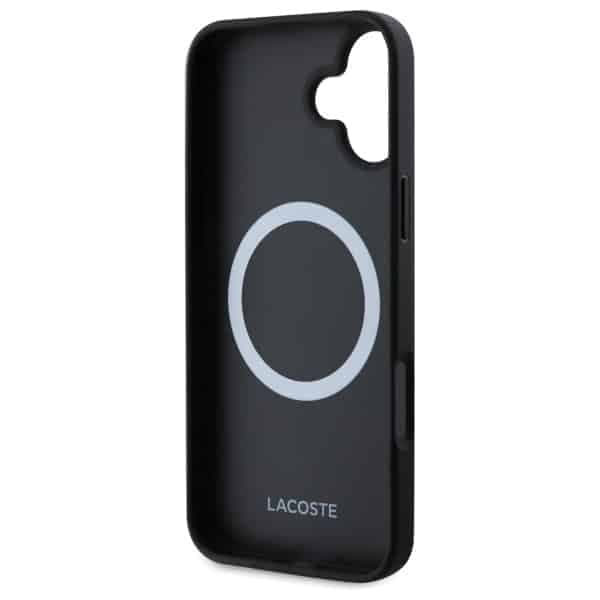 Lacoste Iconic Petit Pique MagSafe - θήκη για Apple iPhone 16 Plus - Μαύρο 7