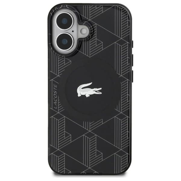 Lacoste IML Blend Monogram MagSafe - θήκη για Apple iPhone 16 Plus - Μαύρο 3