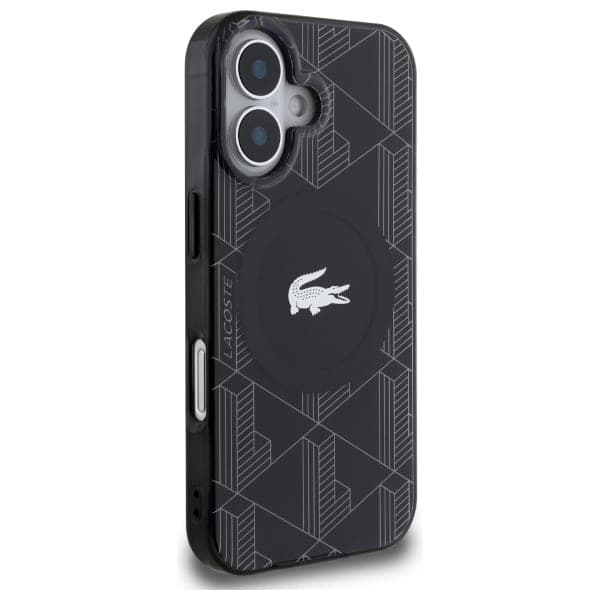 Lacoste IML Blend Monogram MagSafe - θήκη για Apple iPhone 16 Plus - Μαύρο 4