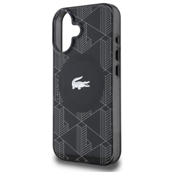 Lacoste IML Blend Monogram MagSafe - θήκη για Apple iPhone 16 Plus - Μαύρο 6