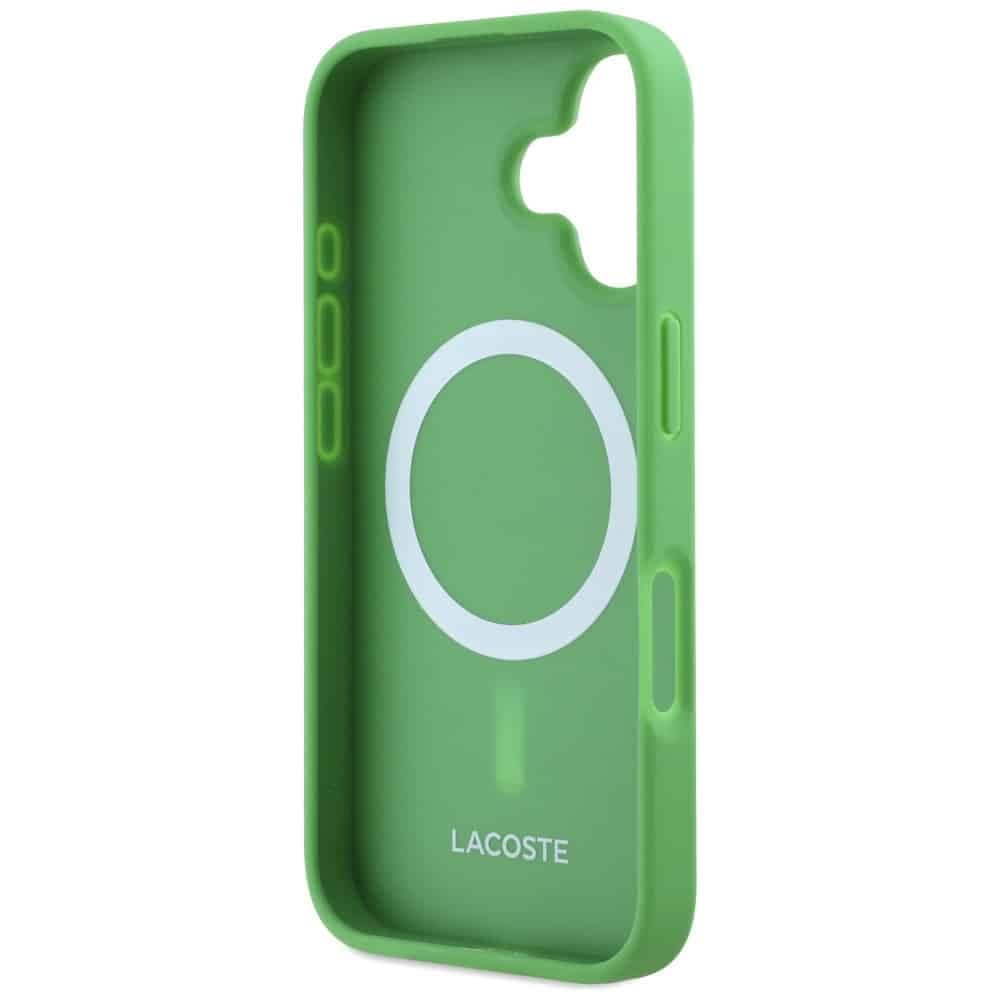 Lacoste Iconic Petit Pique Crossbody Cord MagSafe - θήκη για Apple iPhone 16 - Πράσινο 7
