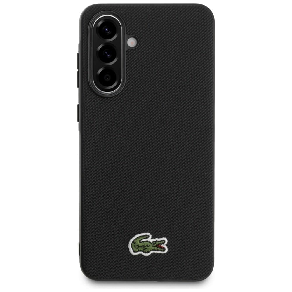Lacoste Iconic Petit Pique Woven Logo - θήκη για Samsung Galaxy A56 - Μαύρο 2