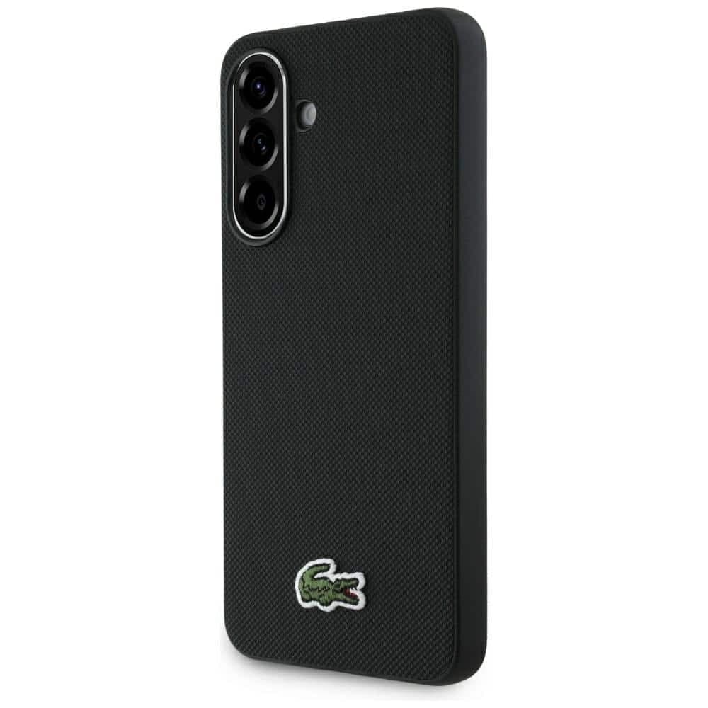 Lacoste Iconic Petit Pique Woven Logo - θήκη για Samsung Galaxy A56 - Μαύρο