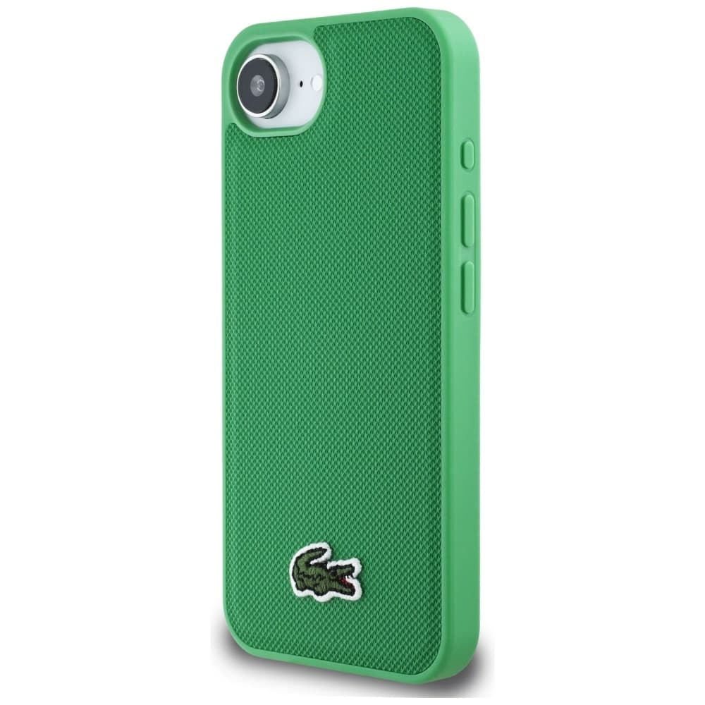 Lacoste Iconic Petit Pique Woven Logo MagSafe - θήκη για Apple iPhone 16e / 17e - Πράσινο 2