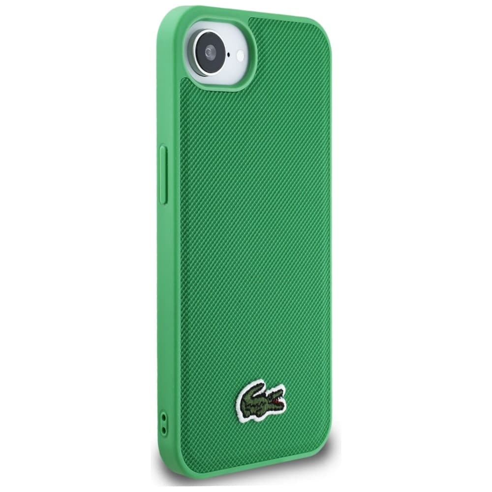Lacoste Iconic Petit Pique Woven Logo MagSafe - θήκη για Apple iPhone 16e / 17e - Πράσινο 4