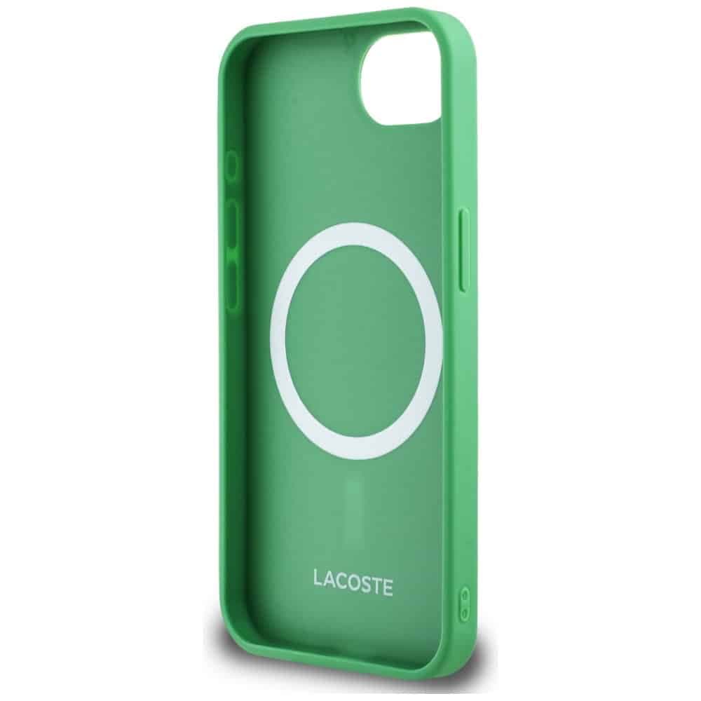Lacoste Iconic Petit Pique Woven Logo MagSafe - θήκη για Apple iPhone 16e / 17e - Πράσινο 7
