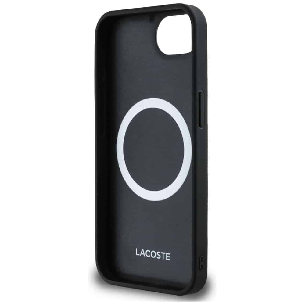 Lacoste Iconic Petit Pique Woven Logo MagSafe - θήκη για Apple iPhone 16e / 17e - Μαύρο 7