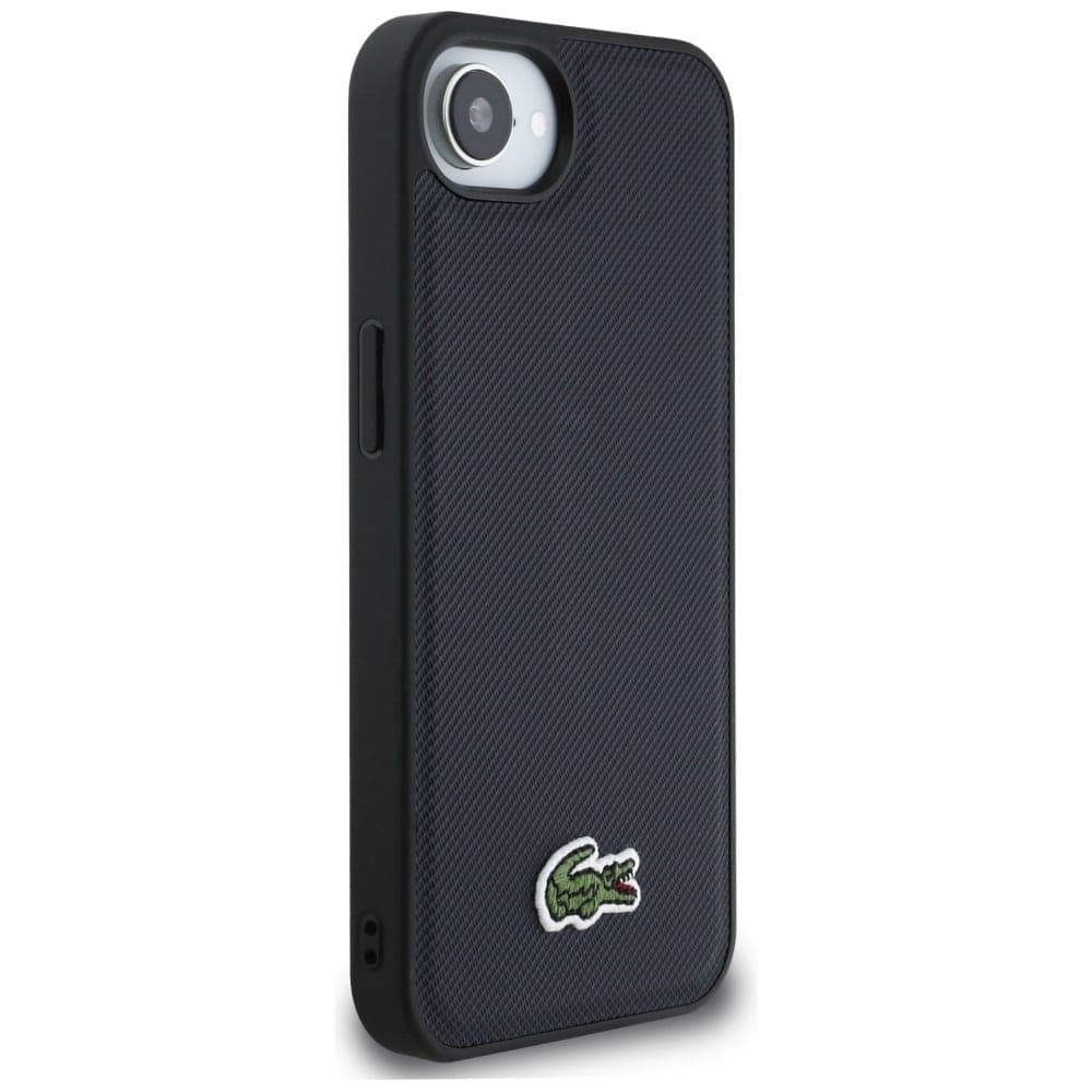 Lacoste Iconic Petit Pique Woven Logo MagSafe - θήκη για Apple iPhone 16e / 17e - Μπλε 4
