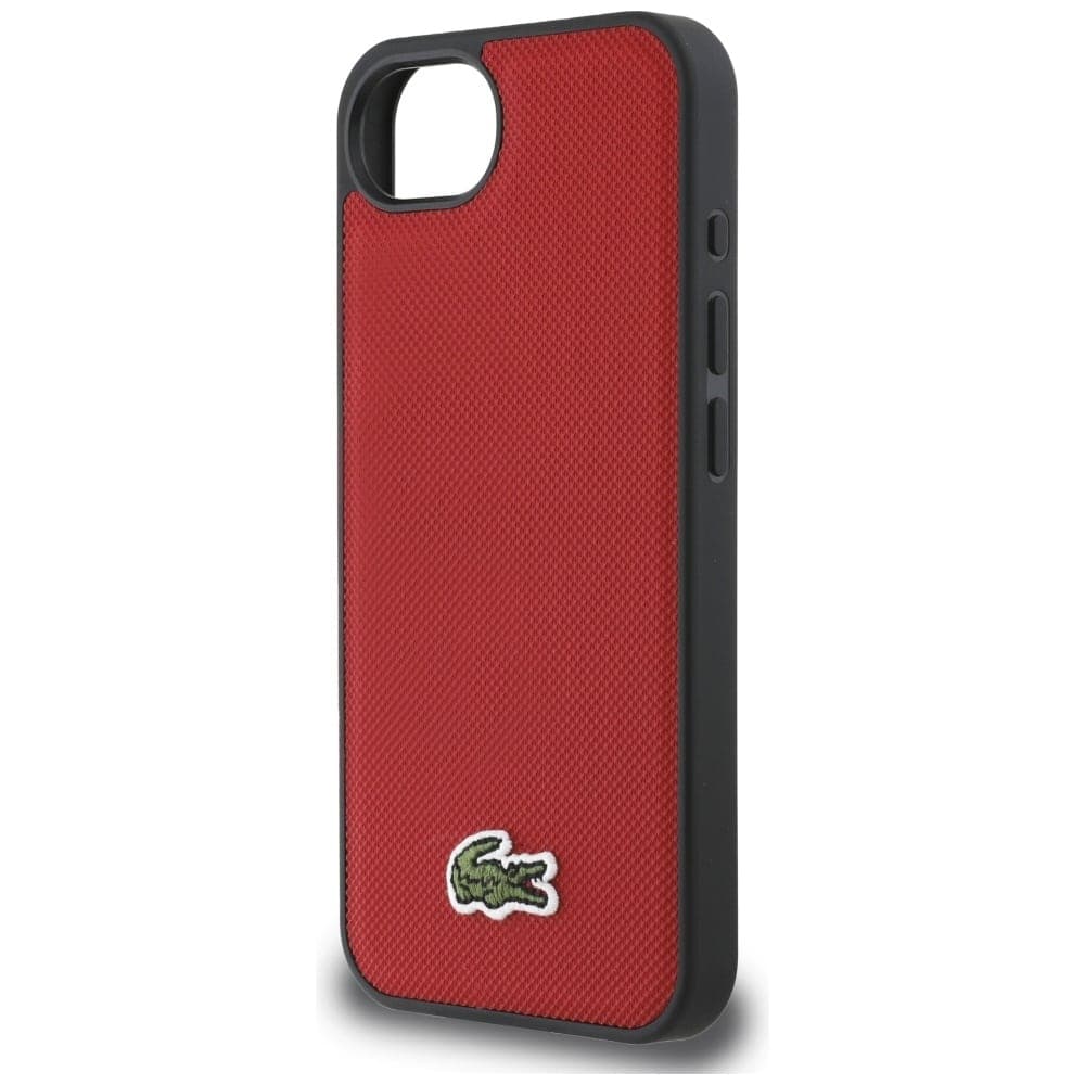 Lacoste Iconic Petit Pique Woven Logo MagSafe - θήκη για Apple iPhone 16e / 17e - Κόκκινο 6