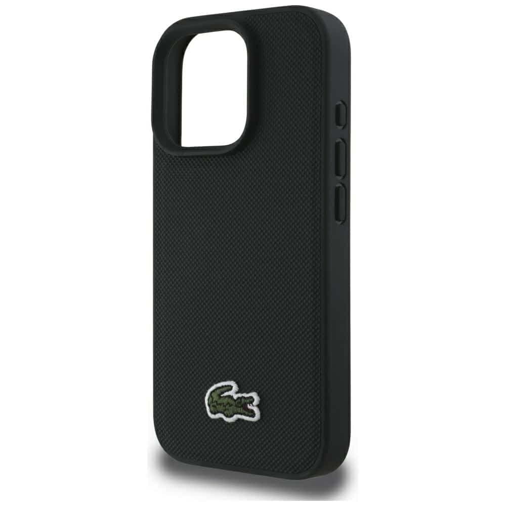 Σετ θήκης 2 σε 1 Lacoste + καλωδίου USB-C Iconic Petit Pique Woven MagSafe για iPhone 16 Pro Max μαύρο 5