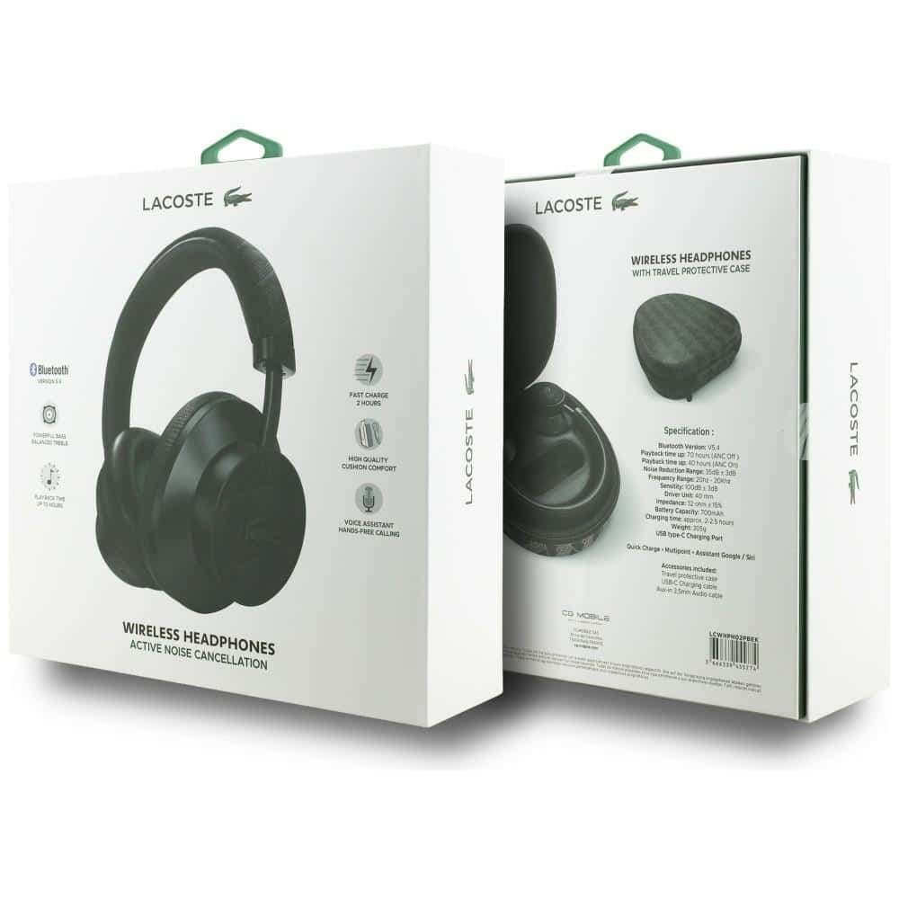 Ακουστικά on-ear Lacoste Nomogramme LH02 Hybrid ANC Bluetooth μαύρο 7