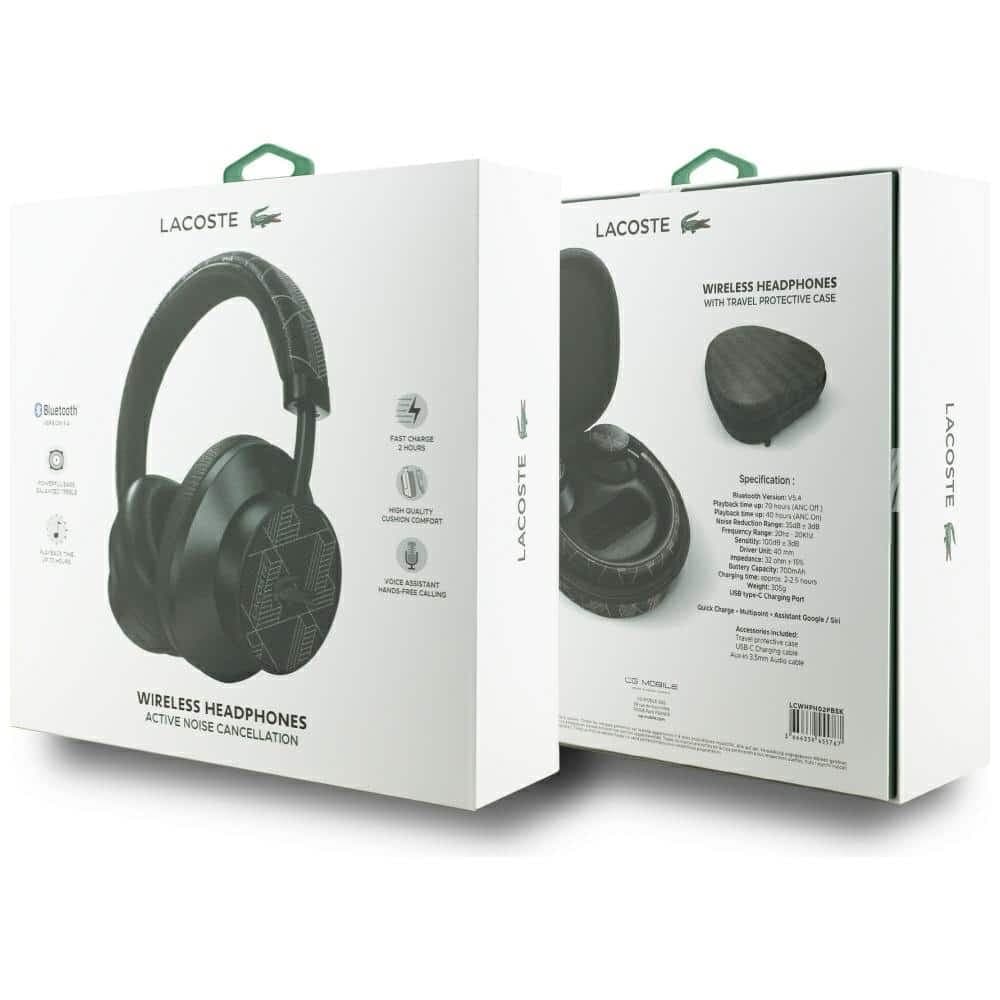 Ακουστικά Bluetooth Lacoste The Blend ANC, μαύρα 7