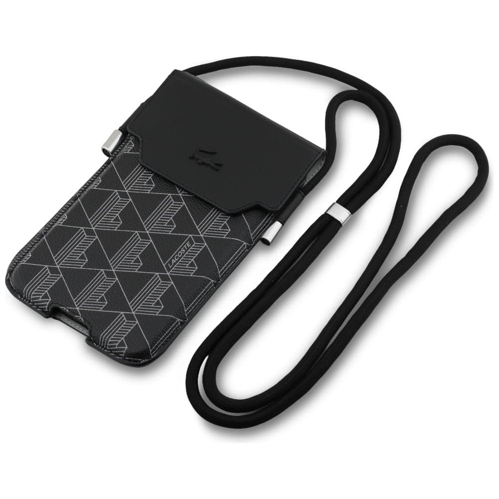 Τσάντα Lacoste Universal Sleeve Crossbody The Blend XL μαύρη 3
