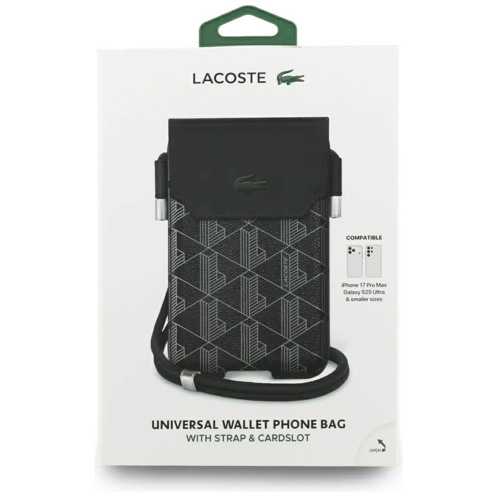 Τσάντα Lacoste Universal Sleeve Crossbody The Blend XL μαύρη 4