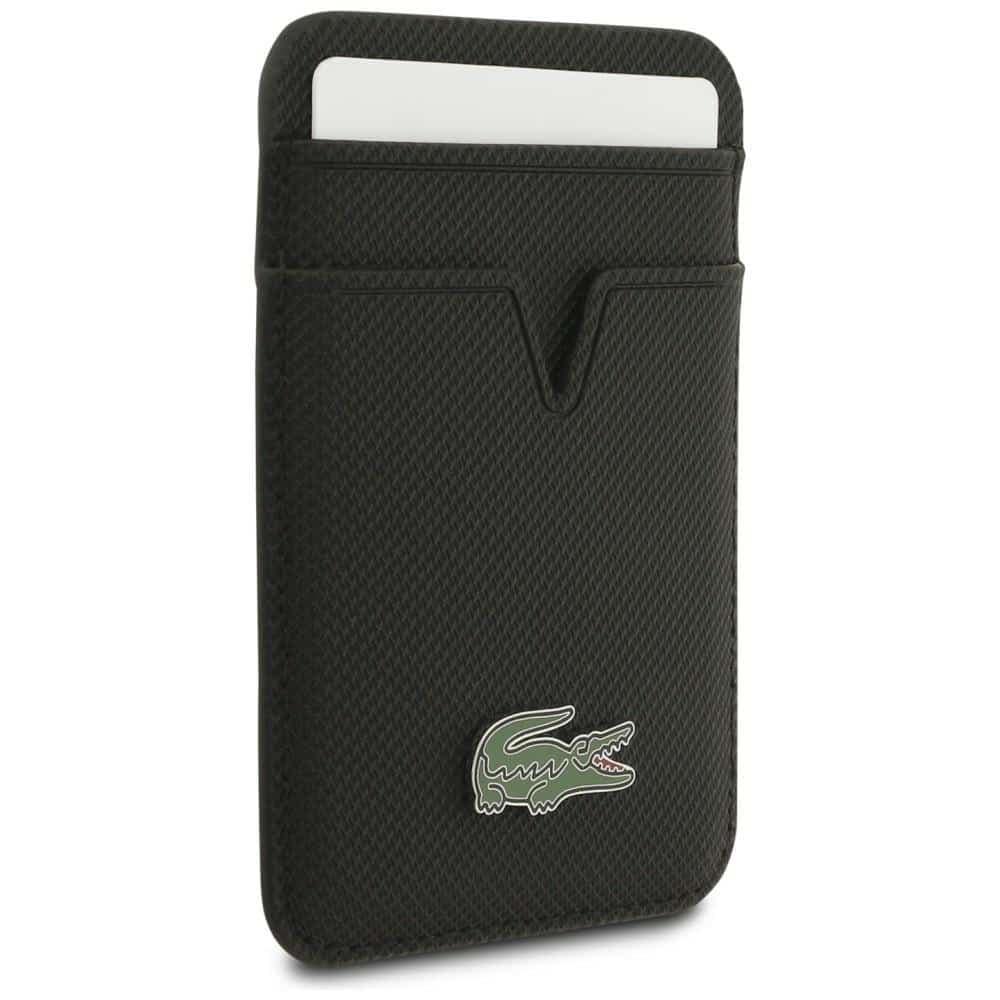 Σετ θήκης + πορτοφολιού Lacoste Petit Pique MagSafe για iPhone 17 Pro μαύρη 9