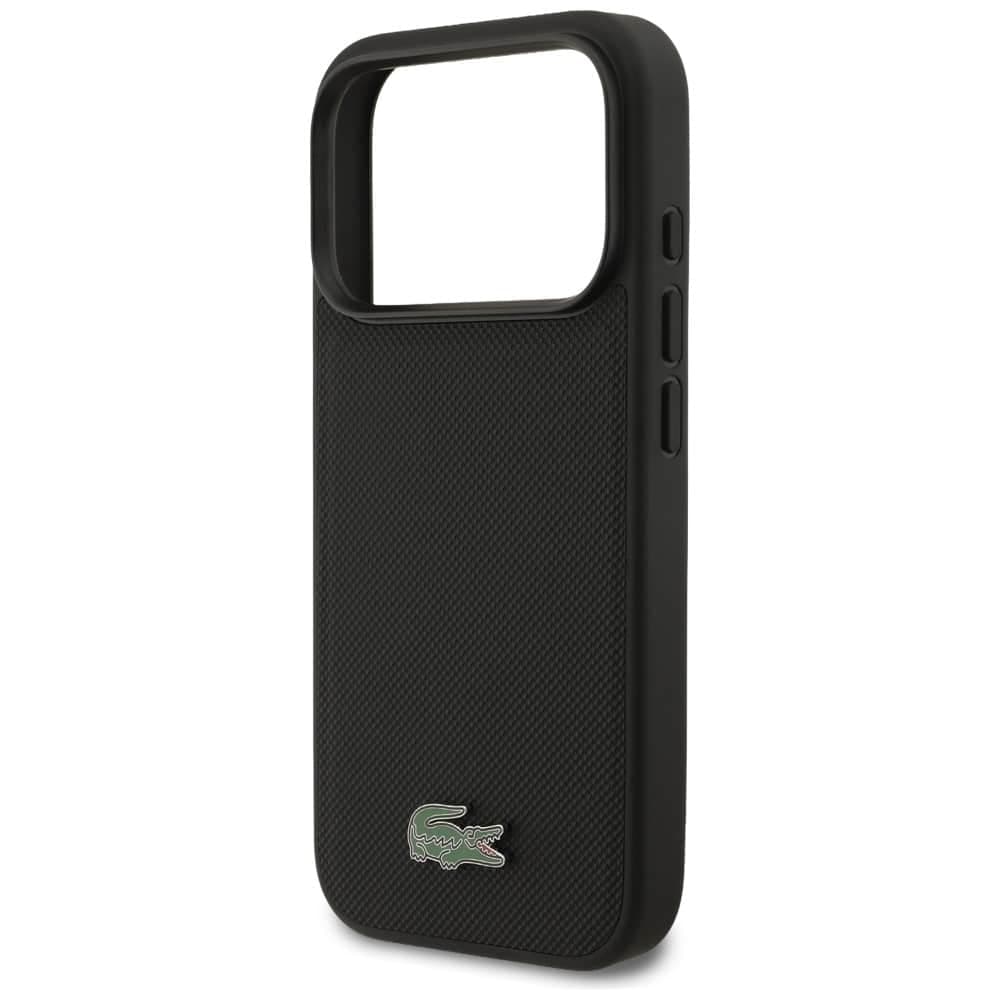 Σετ θήκης + πορτοφολιού Lacoste Petit Pique MagSafe για iPhone 17 Pro μαύρη 5