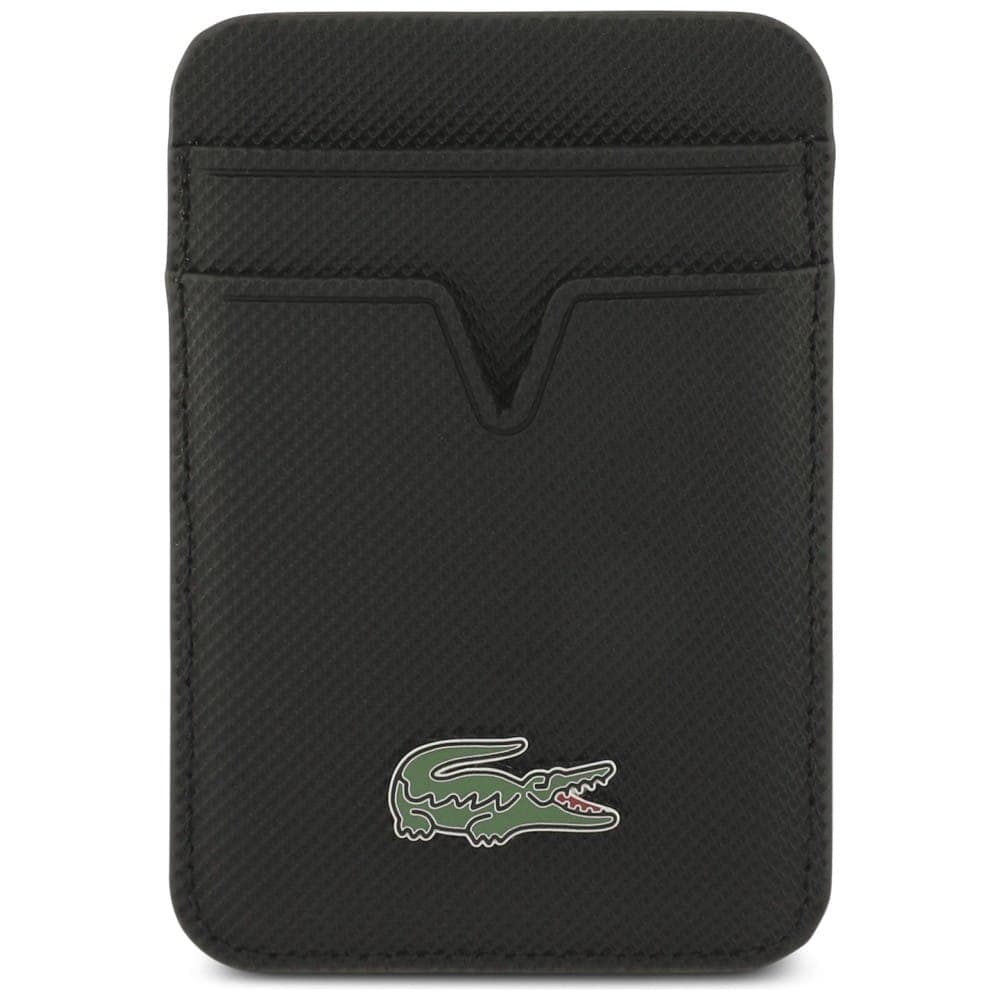 Σετ θήκης + πορτοφολιού Lacoste Petit Pique MagSafe για iPhone 17 Pro μαύρη 8